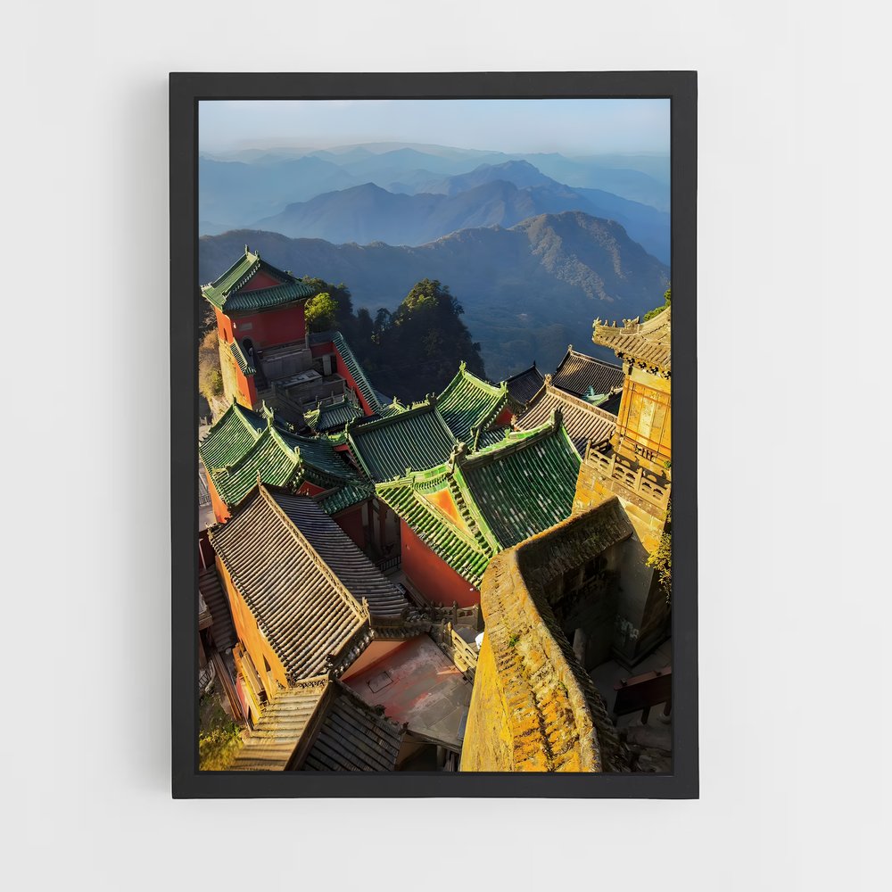 Poster Toits Mystiques – affiche Kung Fu (vue 2)